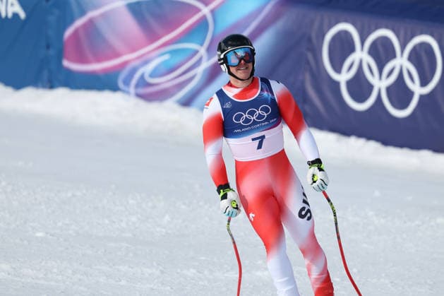 F Von Allmen (SUI) during the Olympic Milano-Cortina 2026, Alpine Skiing Men s SuperG on February 11, 2026 at Stelvio Ski Centre in Bormio, Italy  Copyright: xSergioxBisi IPAxSportx xipa-agency.netx xx IPA_71307135 IPA_Agency_IPA71307135