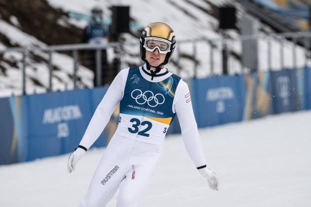 Stefan Rettenegger ( ?sterreich ), Nordic Combined Individual Men, Milano Cortina 2026 Olympic Games, Olympische Spiele, Olympia, OS 11-02-2026 *** Stefan Rettenegger Austria , Nordic Combined Individual Men, Milano Cortina 2026 Olympic Games 11 02 2026 Copyright: HMBxMedia MarcxNiemeyer