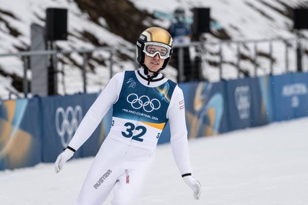 Stefan Rettenegger ( ?sterreich ), Nordic Combined Individual Men, Milano Cortina 2026 Olympic Games, Olympische Spiele, Olympia, OS 11-02-2026 *** Stefan Rettenegger Austria , Nordic Combined Individual Men, Milano Cortina 2026 Olympic Games 11 02 2026 Copyright: HMBxMedia MarcxNiemeyer