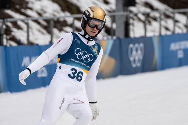 Johannes Lamparter ( ?sterreich ), Nordic Combined Individual Men, Milano Cortina 2026 Olympic Games, Olympische Spiele, Olympia, OS 11-02-2026 *** Johannes Lamparter Austria , Nordic Combined Individual Men, Milano Cortina 2026 Olympic Games 11 02 2026 Copyright: HMBxMedia MarcxNiemeyer