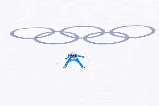 PREDAZZO, ITALY - FEBRUARY 11: Julian Schmid (Germany) during the Nordic Combined Individual Gundersen Normal Hill 10km at the Milano Cortina 2026 Olympics at Predazzo Ski jumping, Skispringen, Ski, nordisch Stadium on day 5 of the Milano Cortina 2026 Olympics on February 11, 2026 in Cortina, Italy. Editorial use only. Italy Copyright: xSteffiexWunderlx