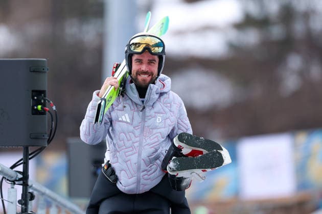Olympische Winterspiele Milano Cortina 2026 Nordische Kombination Einzel Gundersen Normalschanze 10km am 11.02.2026 an der Predazzo Ski jumping, Skispringen, Ski, nordisch Stadium in Predazzo Johannes Rydzek ( Deutschland ) *** Olympic Winter Games Milano Cortina 2026 Nordic Combined Individual Gundersen Normal Hill 10km on 11 02 2026 at the Predazzo Ski Jumping Stadium in Predazzo Johannes Rydzek Germany xMSx