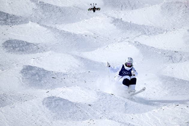 2026 WINTER Olympic Games, Olympische Spiele, Olympia, OS Jaelin Kauf of the USA competes during the Women™s Moguls qualification 2 at the Livigno Aerials and Moguls Park on day 5 of the 2026 Milano Cortina Winter Olympic Games in Livigno, Italy, Wednesday, February 11, 2026. ( NO ARCHIVING, EDITORIAL USE ONLY LIVIGNO SONDRIO ITALY  Copyright: xDANxHIMBRECHTSx 20260211140620180024