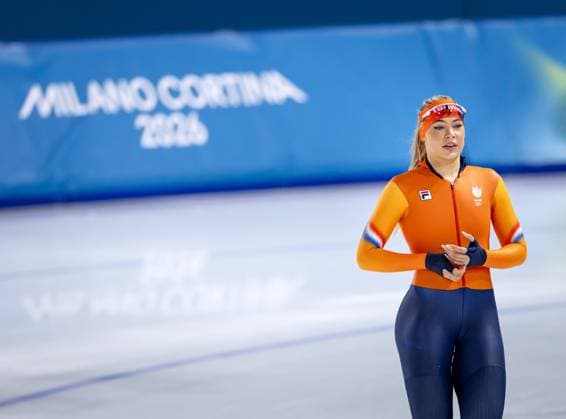 MILAN - Jutta Leerdam during a long track speed skater training session at the Milano Speed skating, Eisschnelllauf Stadium. SEM VAN DER WAL ANP xVIxANPxSportx xxANPxIVx 550338545 originalFilename: 550338545.jpg