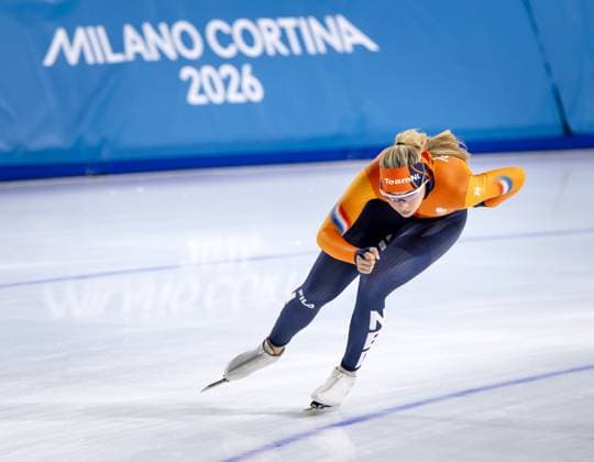 MILAN - Jutta Leerdam during a long track speed skater training session at the Milano Speed skating, Eisschnelllauf Stadium. SEM VAN DER WAL ANP xVIxANPxSportx xxANPxIVx 550338643 originalFilename: 550338643.jpg