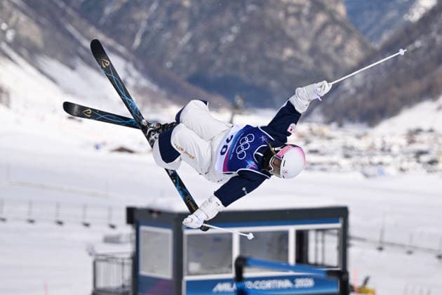Rino Yanagimoto (JPN), FEBRUARY 11, 2026 - Freestyle Skiing : Women s Mogule Qualification 2 during the Milano Cortina 2026 Olympic Winter games, Winterspiele,Spiele, Summer games at Livigno Aerials and Moguls Park in Livigno, Italy.  aflo_319332843
