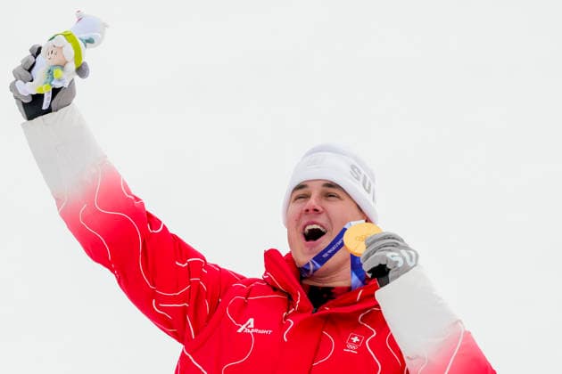 Winter Olympics in Milan Cortina 2026 Bormio, Italy 20260211. Franjo Von Allmen from Switzerland with the gold medal on the podium after the men s alpine skiing Super-G during the Winter Olympics in Milano Cortina 2026. Photo: Cornelius Poppe NTB Bormio Italy EDITORIAL USE ONLY. RESTRICTED USE FOR BETTING COMPANIES Ref:_SPO26cKr3kGVkI.jpg *** Winter Olympics in Milan Cortina 2026 Bormio, Italy 20260211 Franjo Von Allmen from Switzerland with the gold medal on the podium after the men s alpine skiing Super G during the Winter Olympics in Milano Cortina 2026 Photo Cornelius Poppe NTB Bormio Italy EDITORIAL USE ONLY RESTRICTED USE FOR BETTING COMPANIES  Copyright: xCorneliusxPoppex xNTBx