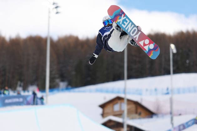 Sena Tomita (JPN), FEBRUARY 11, 2026 - Snowboarding : Women s Halfpipe Qualification during the Milano Cortina 2026 Olympic Winter games, Winterspiele,Spiele, Summer games at Livigno Snow Park in Livigno, Italy.  aflo_319335256