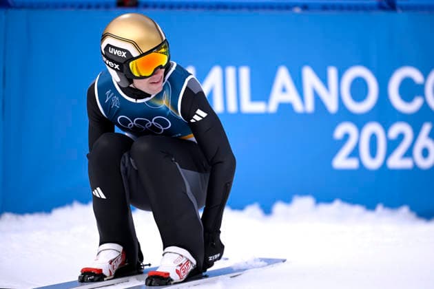 GEIGER Vinzenz Team GER Ski Springen Nordische Kombination in Predazzo Olympics - Olympische Winterspiele 2026 Mailand - Cortina 06 - 22 Februar 2026 in Italien am 11.02.2026 in Predazzo *** GEIGER Vinzenz Team GER Ski Jumping Nordic Combined in Predazzo Olympics Olympic Winter Games 2026 Milan Cortina 06 22 February 2026 in Italy on 11 02 2026 in Predazzo Copyright: xx