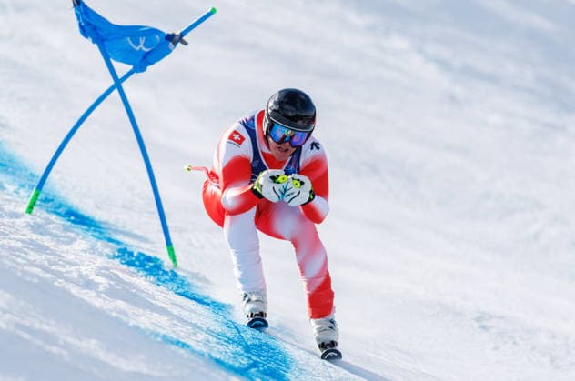OLYMPICS - Winter Olympic Games, Olympische Spiele, Olympia, OS Milano Cortina 2026 BORMIO,ITALY,11.FEB.26 - OLYMPICS, ALPINE SKIING - Winter Olympic Games Milano Cortina 2026, Super G, men. Image shows Franjo von Allmen (SUI).  GEPAxpictures xHaraldxSteiner
