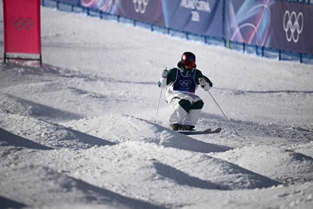 2026 WINTER Olympic Games, Olympische Spiele, Olympia, OS Jakara Anthony of Australia in action duringthe warm up runs ahead of the Freestyle Skiing Women™s Moguls final at the Livigno aerials and moguls park on day 5 of the 2026 Milano Cortina Winter Olympic Games in Sondrio, Italy, Wednesday, February 11, 2026. ( NO ARCHIVING, EDITORIAL USE ONLY MILANO LOMBARDY ITALY  Copyright: xDANxHIMBRECHTSx 20260212141452340934