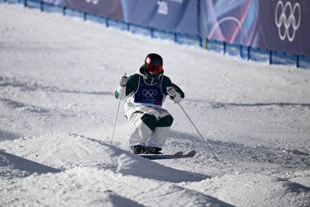 2026 WINTER Olympic Games, Olympische Spiele, Olympia, OS Jakara Anthony of Australia in action duringthe warm up runs ahead of the Freestyle Skiing Women™s Moguls final at the Livigno aerials and moguls park on day 5 of the 2026 Milano Cortina Winter Olympic Games in Sondrio, Italy, Wednesday, February 11, 2026. ( NO ARCHIVING, EDITORIAL USE ONLY MILANO LOMBARDY ITALY  Copyright: xDANxHIMBRECHTSx 20260212174454799695