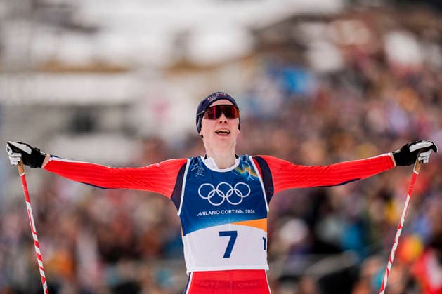 Winter Olympics in Milan Cortina 2026 Val di Fiemme, Italy 20260211. Jens Luraas Oftebro from Norway cheers during the combined 10 km individual Gundersen on Lago de Tesero during the Winter Olympics in Milano Cortina 2026. Photo: Terje Pedersen NTB Val di Fiemme Italy EDITORIAL USE ONLY. RESTRICTED USE FOR BETTING COMPANIES Ref:_SPO1OkSn9cTKYo.jpg *** Winter Olympics in Milan Cortina 2026 Val di Fiemme, Italy 20260211 Jens Luraas Oftebro from Norway cheers during the combined 10 km individual Gundersen on Lago de Tesero during the Winter Olympics in Milano Cortina 2026 Photo Terje Pedersen NTB Val di Fiemme Italy EDITORIAL USE ONLY RESTRICTED USE FOR BETTING COMPANIES  Copyright: xTerjexPedersenx xNTBx
