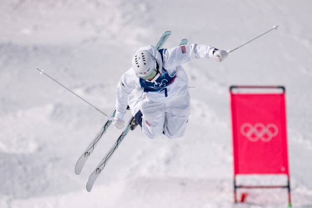 (260211) -- LIVIGNO, Feb. 11, 2026 -- Jaelin Kauf of the United States competes during the freestyle skiing women s moguls qualification at the Milan-Cortina 2026 Olympic Winter games, Winterspiele,Spiele, Summer games in Livigno, Italy, Feb. 11, 2026. ) (MICO2026)ITALY-LIVIGNO-OLYMPIC WINTER GAMES-SNOWBOARD-WOMEN S HALFPIPE-QUALIFICATION HuxChao 