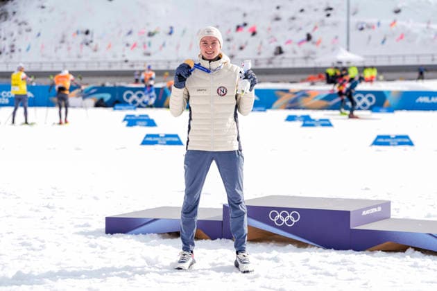 Winter Olympics in Milan Cortina 2026 Val di Fiemme, Italy 20260211. Jens Luraas Oftebro from Norway on the podium after the combined 10 km individual Gundersen on Lago de Tesero during the Winter Olympics in Milano Cortina 2026. Photo: Terje Pedersen NTB Val di Fiemme Italy EDITORIAL USE ONLY. RESTRICTED USE FOR BETTING COMPANIES Ref:_SPOiLKLEXqYJjY.jpg *** Winter Olympics in Milan Cortina 2026 Val di Fiemme, Italy 20260211 Jens Luraas Oftebro from Norway on the podium after the combined 10 km individual Gundersen on Lago de Tesero during the Winter Olympics in Milano Cortina 2026 Photo Terje Pedersen NTB Val di Fiemme Italy EDITORIAL USE ONLY RESTRICTED USE FOR BETTING COMPANIES  Copyright: xTerjexPedersenx xNTBx