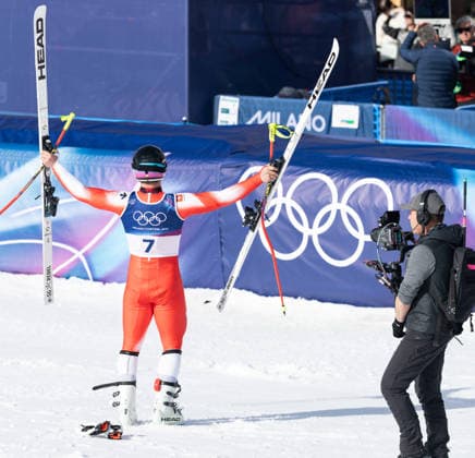OLYMPICS - Winter Olympic Games, Olympische Spiele, Olympia, OS Milano Cortina 2026 BORMIO,ITALY,11.FEB.26 - OLYMPICS, ALPINE SKIING - Winter Olympic Games Milano Cortina 2026, Super G, men. Image shows Franjo von Allmen (SUI).  GEPAxpictures xWolfgangxGrebien