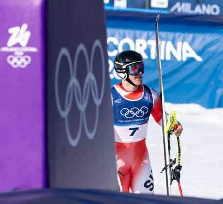 OLYMPICS - Winter Olympic Games, Olympische Spiele, Olympia, OS Milano Cortina 2026 BORMIO,ITALY,11.FEB.26 - OLYMPICS, ALPINE SKIING - Winter Olympic Games Milano Cortina 2026, Super G, men. Image shows Franjo von Allmen (SUI).  GEPAxpictures xWolfgangxGrebien