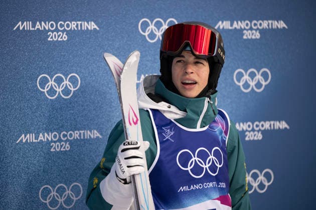 2026 WINTER Olympic Games, Olympische Spiele, Olympia, OS Jakara Anthony of Australia reacts following her first run in the Freestyle Skiing Women™s Moguls final at the Livigno aerials and moguls park on day 5 of the 2026 Milano Cortina Winter Olympic Games in Sondrio, Italy, Wednesday, February 11, 2026. ( NO ARCHIVING, EDITORIAL USE ONLY MILANO LOMBARDY ITALY  Copyright: xDANxHIMBRECHTSx 20260212177769737100