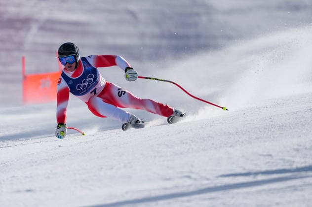 (260211) -- BORMIO, Feb. 11, 2026 -- Franjo von Allmen of Switzerland competes during the alpine skiing men s Super-G at the Milan-Cortina 2026 Olympic Winter games, Winterspiele,Spiele, Summer games in Bormio, Italy, Feb. 11, 2026. ) (MICO2026)ITALY-BORMIO-OLYMPIC WINTER GAMES-ALPINE SKIING-MEN S SUPER-G HuxHuhu 