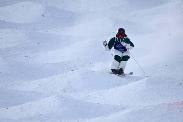 2026 WINTER Olympic Games, Olympische Spiele, Olympia, OS Jakara Anthony of Australia in action during her first run in the Freestyle Skiing Women™s Moguls final at the Livigno aerials and moguls park on day 5 of the 2026 Milano Cortina Winter Olympic Games in Sondrio, Italy, Wednesday, February 11, 2026. ( NO ARCHIVING, EDITORIAL USE ONLY MILANO LOMBARDY ITALY  Copyright: xDANxHIMBRECHTSx 20260212130991346310