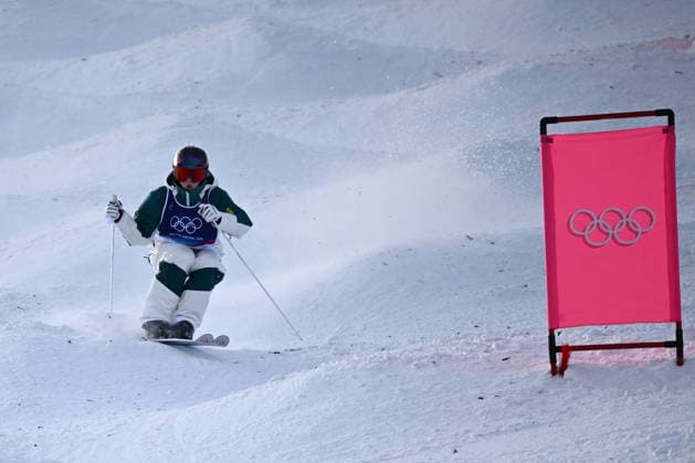 2026 WINTER Olympic Games, Olympische Spiele, Olympia, OS Jakara Anthony of Australia in action during her first run in the Freestyle Skiing Women™s Moguls final at the Livigno aerials and moguls park on day 5 of the 2026 Milano Cortina Winter Olympic Games in Sondrio, Italy, Wednesday, February 11, 2026. ( NO ARCHIVING, EDITORIAL USE ONLY MILANO LOMBARDY ITALY  Copyright: xDANxHIMBRECHTSx 20260212189470091535