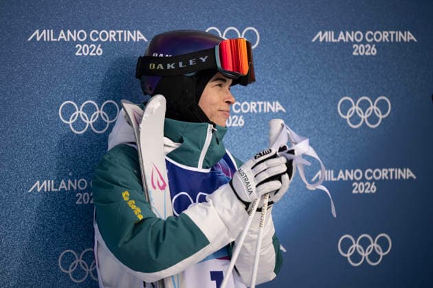 2026 WINTER Olympic Games, Olympische Spiele, Olympia, OS Jakara Anthony of Australia following her first run in the Freestyle Skiing Women™s Moguls final at the Livigno aerials and moguls park on day 5 of the 2026 Milano Cortina Winter Olympic Games in Sondrio, Italy, Wednesday, February 11, 2026. ( NO ARCHIVING, EDITORIAL USE ONLY MILANO LOMBARDY ITALY  Copyright: xDANxHIMBRECHTSx 20260212111266294122