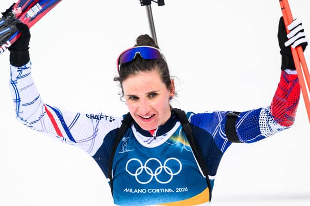 260211 Julia Simon of France celebrates in women s biathlon 15 km individual during day 5 of the 2026 Winter Olympics on February 11, 2026 in Anterselva. Photo: Mathias Bergeld BILDBYRAN kod MB JM0789 skidskytte biathlon skiskyting Olympic Games, Olympische Spiele, Olympia, OS olympics winter olympics os ol olympiska spel vinter-os olympiske leker milano cortina 2026 milan cortina 2026 milano cortina 2026 olympic games milano cortina 2026 winter olympic games milano cortina-os milano cortina-ol vinter-ol 5 bbeng individual 15 km dam women kvinner jubel *** 260211 Julia Simon of France celebrates in women s biathlon 15 km individual during day 5 of the 2026 Winter Olympics on February 11, 2026 in Anterselva Photo Mathias Bergeld BILDBYRAN code MB JM0789 biathlon biathlon olympic games olympics olympics winter olympics os ol olympiska spel vinter os olympiske leker milano cortina 2026 milan cortina 2026 milano cortina 2026 olympic games milano cortina 2026 winter olympic games milano cortina os milano cortina ol vinter ol 5 bbeng individual 15 km dam women kvinner jubel  Copyright: MATHIASxBERGELD BB260211MB070