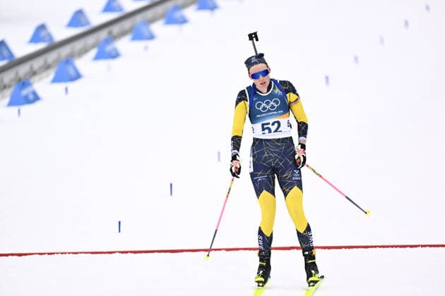 ANTERSELVA, ITALY 20260211 Hanna Öberg crosses the finish line in the women s 15 km distance race in biathlon in Anterselva during the Winter Olympics in Milan Cortina, Italy. *** The image is included in the SPORTS PACKAGE. For others PAYMENT IMAGE *** ANTERSELVA ITALY x10050x *** ANTERSELVA, ITALY 20260211 Hanna Öberg crosses the finish line in the women s 15 km distance race in biathlon in Anterselva during the Winter Olympics in Milan Cortina, Italy The image is included in the SPORTS PACKAGE For others PAYMENT IMAGE ANTERSELVA ITALY x10050x  Copyright: xPontusxLundahl TTx 2026 OLYMPICS BIATHING 15 KM WOMEN