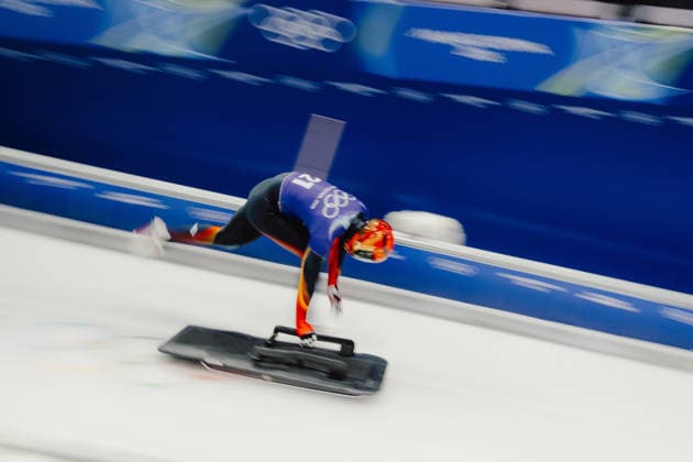 OLYMPICS - Winter Olympic Games, Olympische Spiele, Olympia, OS Milano Cortina 2026 CORTINA D AMPEZZO,ITALY,11.FEB.26 - OLYMPICS, SKELETON - Winter Olympic Games Milano Cortina 2026, men, training. Image shows Zheng Yin (CHN).  GEPAxpictures xAlexanderxSolc