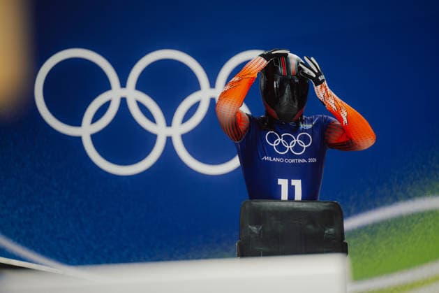 OLYMPICS - Winter Olympic Games, Olympische Spiele, Olympia, OS Milano Cortina 2026 CORTINA D AMPEZZO,ITALY,11.FEB.26 - OLYMPICS, SKELETON - Winter Olympic Games Milano Cortina 2026, men, training. Image shows Samuel Maier (AUT).  GEPAxpictures xAlexanderxSolc