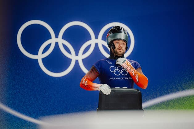 OLYMPICS - Winter Olympic Games, Olympische Spiele, Olympia, OS Milano Cortina 2026 CORTINA D AMPEZZO,ITALY,11.FEB.26 - OLYMPICS, SKELETON - Winter Olympic Games Milano Cortina 2026, men, training. Image shows Florian Auer (AUT).  GEPAxpictures xAlexanderxSolc