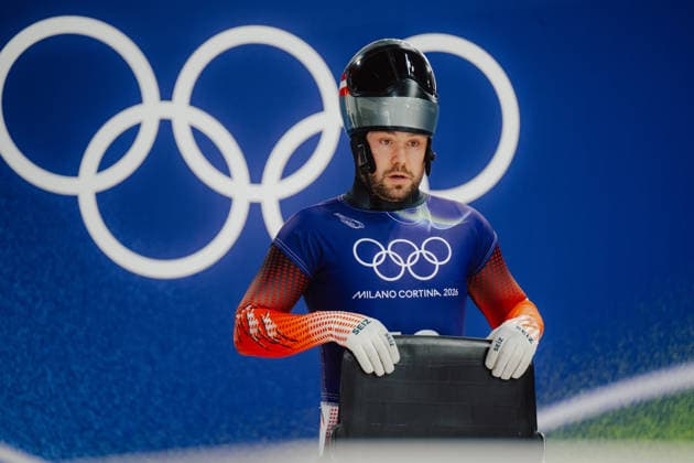 OLYMPICS - Winter Olympic Games, Olympische Spiele, Olympia, OS Milano Cortina 2026 CORTINA D AMPEZZO,ITALY,11.FEB.26 - OLYMPICS, SKELETON - Winter Olympic Games Milano Cortina 2026, men, training. Image shows Florian Auer (AUT).  GEPAxpictures xAlexanderxSolc
