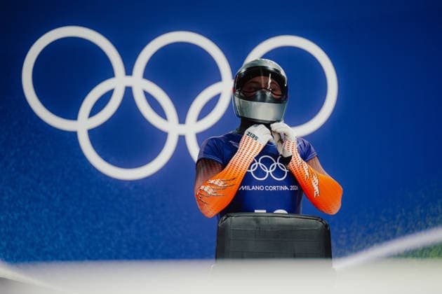 OLYMPICS - Winter Olympic Games, Olympische Spiele, Olympia, OS Milano Cortina 2026 CORTINA D AMPEZZO,ITALY,11.FEB.26 - OLYMPICS, SKELETON - Winter Olympic Games Milano Cortina 2026, men, training. Image shows Florian Auer (AUT).  GEPAxpictures xAlexanderxSolc