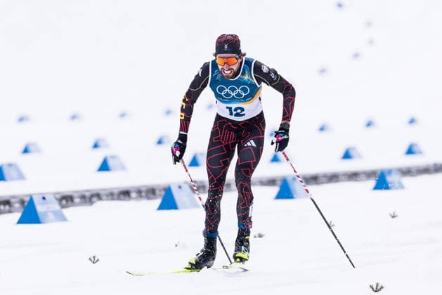 TESERO, ITALY - FEBRUARY 11: Johannes Rydzek (Germany) during the Nordic Combined Individual Gundersen Normal Hill 10km at the Milano Cortina 2026 Olympics at Tesero Cross-Country Skiing Stadium on day 5 of the Milano Cortina 2026 Olympics on February 11, 2026 in Cortina, Italy. Editorial use only. Italy Copyright: xSteffiexWunderlx