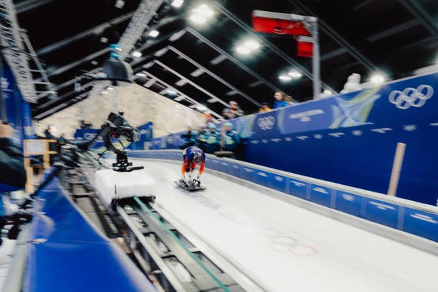 OLYMPICS - Winter Olympic Games, Olympische Spiele, Olympia, OS Milano Cortina 2026 CORTINA D AMPEZZO,ITALY,11.FEB.26 - OLYMPICS, SKELETON - Winter Olympic Games Milano Cortina 2026, men, training. Image shows Samuel Maier (AUT).  GEPAxpictures xAlexanderxSolc