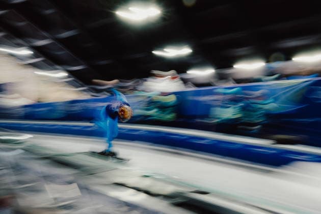 OLYMPICS - Winter Olympic Games, Olympische Spiele, Olympia, OS Milano Cortina 2026 CORTINA D AMPEZZO,ITALY,11.FEB.26 - OLYMPICS, SKELETON - Winter Olympic Games Milano Cortina 2026, men, training. Image shows Mattia Gaspari (ITA).  GEPAxpictures xAlexanderxSolc