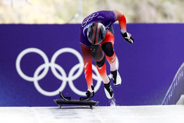 OLYMPICS - Winter Olympic Games, Olympische Spiele, Olympia, OS Milano Cortina 2026 CORTINA D AMPEZZO,ITALY,11.FEB.26 - OLYMPICS, SKELETON - Winter Olympic Games Milano Cortina 2026, men, training. Image shows Samuel Maier (AUT).  GEPAxpictures xMaticxKlansek