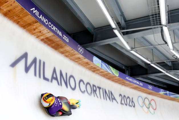 OLYMPICS - Winter Olympic Games, Olympische Spiele, Olympia, OS Milano Cortina 2026 CORTINA D AMPEZZO,ITALY,11.FEB.26 - OLYMPICS, SKELETON - Winter Olympic Games Milano Cortina 2026, women, training. Image shows Jacqueline Pfeifer (GER).  GEPAxpictures xMaticxKlansek