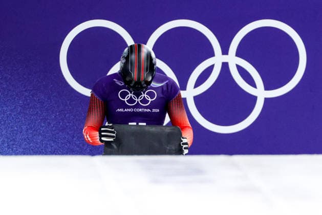 OLYMPICS - Winter Olympic Games, Olympische Spiele, Olympia, OS Milano Cortina 2026 CORTINA D AMPEZZO,ITALY,11.FEB.26 - OLYMPICS, SKELETON - Winter Olympic Games Milano Cortina 2026, men, training. Image shows Samuel Maier (AUT).  GEPAxpictures xMaticxKlansek