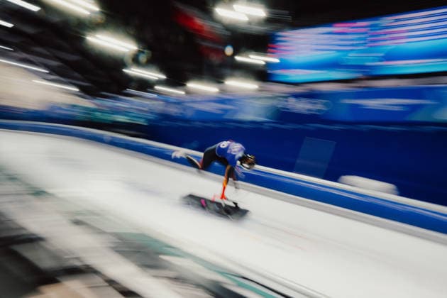 OLYMPICS - Winter Olympic Games, Olympische Spiele, Olympia, OS Milano Cortina 2026 CORTINA D AMPEZZO,ITALY,11.FEB.26 - OLYMPICS, SKELETON - Winter Olympic Games Milano Cortina 2026, men, training. Image shows Austin Florian (USA).  GEPAxpictures xAlexanderxSolc