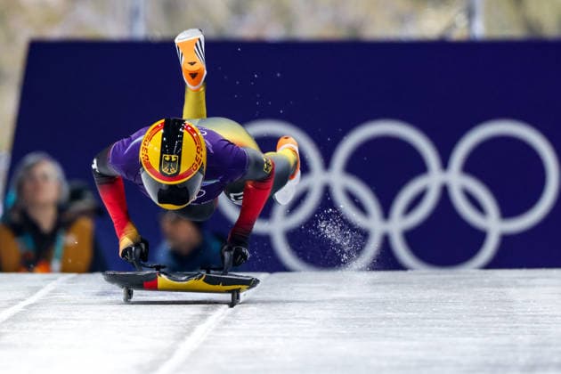 OLYMPICS - Winter Olympic Games, Olympische Spiele, Olympia, OS Milano Cortina 2026 CORTINA D AMPEZZO,ITALY,11.FEB.26 - OLYMPICS, SKELETON - Winter Olympic Games Milano Cortina 2026, women, training. Image shows Susanne Kreher (GER).  GEPAxpictures xMaticxKlansek