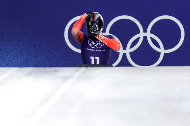 OLYMPICS - Winter Olympic Games, Olympische Spiele, Olympia, OS Milano Cortina 2026 CORTINA D AMPEZZO,ITALY,11.FEB.26 - OLYMPICS, SKELETON - Winter Olympic Games Milano Cortina 2026, men, training. Image shows Samuel Maier (AUT).  GEPAxpictures xMaticxKlansek