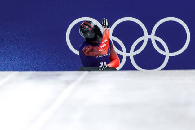 OLYMPICS - Winter Olympic Games, Olympische Spiele, Olympia, OS Milano Cortina 2026 CORTINA D AMPEZZO,ITALY,11.FEB.26 - OLYMPICS, SKELETON - Winter Olympic Games Milano Cortina 2026, men, training. Image shows Samuel Maier (AUT).  GEPAxpictures xMaticxKlansek
