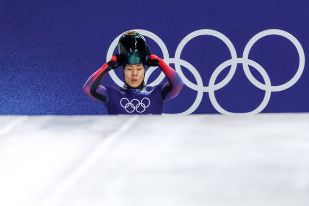 OLYMPICS - Winter Olympic Games, Olympische Spiele, Olympia, OS Milano Cortina 2026 CORTINA D AMPEZZO,ITALY,11.FEB.26 - OLYMPICS, SKELETON - Winter Olympic Games Milano Cortina 2026, men, training. Image shows Seunggi Jung (KOR).  GEPAxpictures xMaticxKlansek