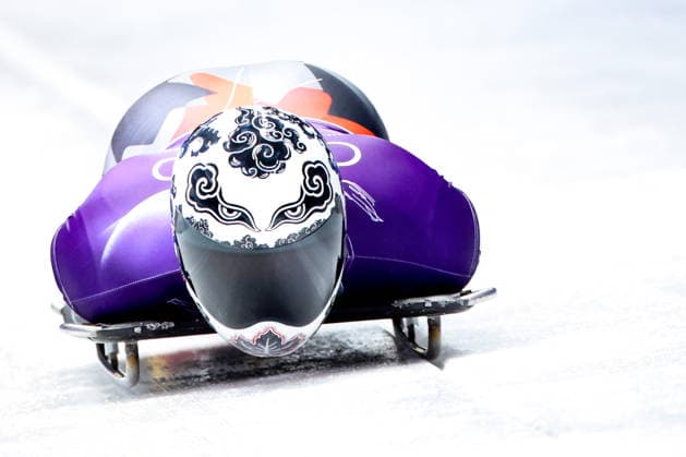 OLYMPICS - Winter Olympic Games, Olympische Spiele, Olympia, OS Milano Cortina 2026 CORTINA D AMPEZZO,ITALY,11.FEB.26 - OLYMPICS, SKELETON - Winter Olympic Games Milano Cortina 2026, men, training. Image shows Josip Brusic (CRO).  GEPAxpictures xMaticxKlansek