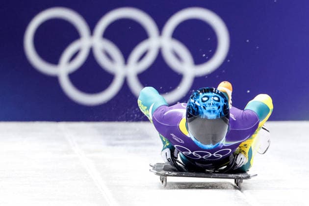 OLYMPICS - Winter Olympic Games, Olympische Spiele, Olympia, OS Milano Cortina 2026 CORTINA D AMPEZZO,ITALY,11.FEB.26 - OLYMPICS, SKELETON - Winter Olympic Games Milano Cortina 2026, men, training. Image shows Nicholas Timmings (AUS).  GEPAxpictures xMaticxKlansek