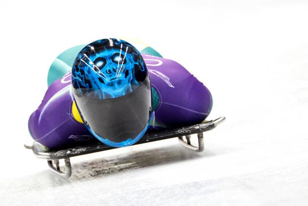 OLYMPICS - Winter Olympic Games, Olympische Spiele, Olympia, OS Milano Cortina 2026 CORTINA D AMPEZZO,ITALY,11.FEB.26 - OLYMPICS, SKELETON - Winter Olympic Games Milano Cortina 2026, men, training. Image shows Nicholas Timmings (AUS).  GEPAxpictures xMaticxKlansek