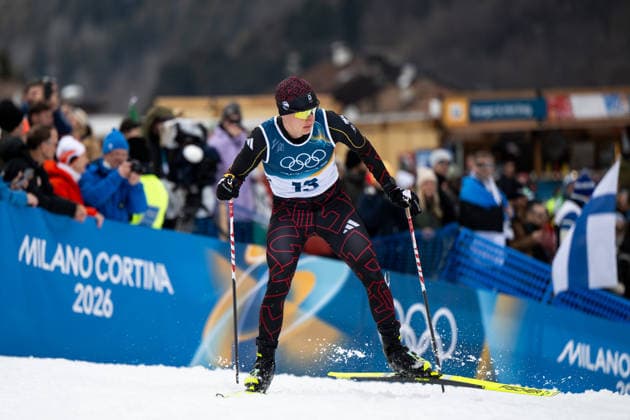 SCHMID Julian (Deutschland), ITA, Olympische Spiele Milano Cortina 2026, Olympia, Nordische Kombination 10 km Gundersen, Langlauf, 11.02.2026 ITA, Olympische Spiele Milano Cortina 2026, Olympia, Nordische Kombination 10 km Gundersen, 11.02.2026 Tesero *** SCHMID Julian Germany , ITA, Olympic Games Milano Cortina 2026, Olympic Games, Nordic Combined 10 km Gundersen, Cross-Country Skiing, 11 02 2026 ITA, Olympic Games Milano Cortina 2026, Olympic Games, Nordic Combined 10 km Gundersen, 11 02 2026 Tesero Copyright: xEibner-Pressefoto Memmlerx EP_MMR