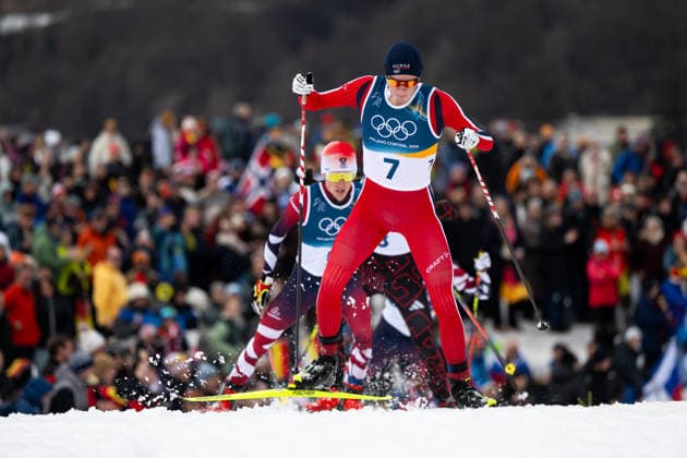 OFTEBRO Jens Luraas (Norwegen), ITA, Olympische Spiele Milano Cortina 2026, Olympia, Nordische Kombination 10 km Gundersen, Langlauf, 11.02.2026 ITA, Olympische Spiele Milano Cortina 2026, Olympia, Nordische Kombination 10 km Gundersen, 11.02.2026 Tesero *** OFTEBRO Jens Luraas Norway , ITA, Olympic Games Milano Cortina 2026, Olympic Games, Nordic Combined 10 km Gundersen, Cross-Country Skiing, 11 02 2026 ITA, Olympic Games Milano Cortina 2026, Olympic Games, Nordic Combined 10 km Gundersen, 11 02 2026 Tesero Copyright: xEibner-Pressefoto Memmlerx EP_MMR