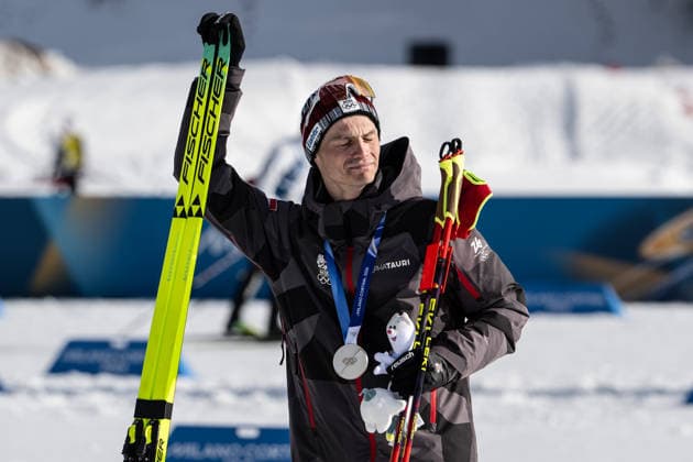 Johannes Lamparter ( Österreich ), Nordic Combined Individual Men, Milano Cortina 2026 Olympic Games, Olympische Spiele, Olympia, OS 11-02-2026 *** Johannes Lamparter Austria , Nordic Combined Individual Men, Milano Cortina 2026 Olympic Games 11 02 2026 Copyright: HMBxMedia MarcxNiemeyer